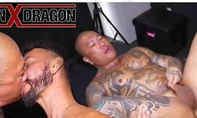 Kenjis Raging Cock Conquers Damian Dragons Ass With Total Control