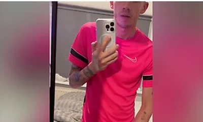 Playing With My Big Dick And Cumming All Over My Mirror