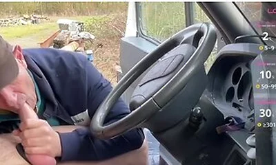 Rest Area Tease Hot Guy Gets Bold