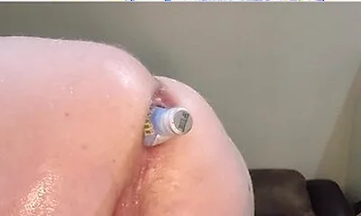 Swallowing Bottle Deep Into My Juicy Ass
