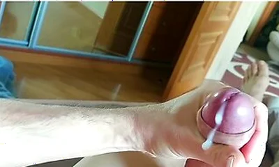 Huge Uncut White Dick Cums Tons Of Cum