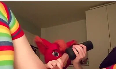 Moaning Femboy Bird Jerking And Fucking Bad Dragon Gecko