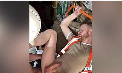 Construction Site Creampie From Xl Hung Girthy Cock, Ginger Tradesman Gets His Hole Stretched By Extra Thick Cock