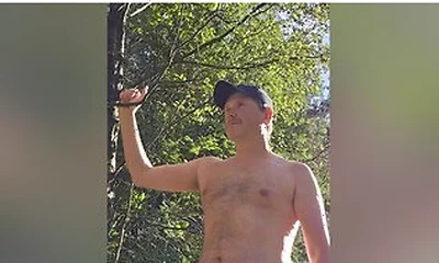 Dude Gets Naked In The English Countryside. He Shows Off His Body & Jerks Off