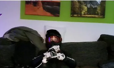 Pup Sparkle In Biker Cumming Inside A Dainese Suit