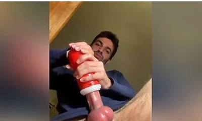 First Time Breaking In My Fleshlight: Gay Gooner Face Melts In Edgy Strokes 5:50