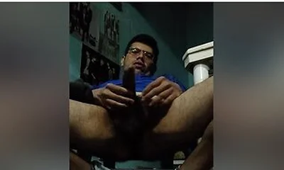 Gigantic Cock And Man Playing With It