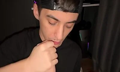 Pov Dick Sucking On Cum On Face