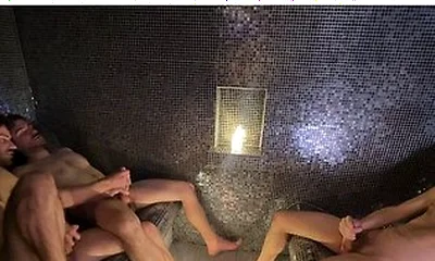 Straight Friend Jerks Off Gay Cuckold Couple