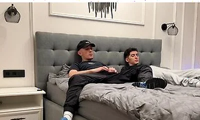 Two Friends Jerk Off Together