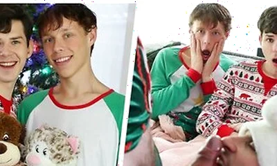 Dakota And Danny Stay On The Couch On Christmas Eve Expecting To See Santa &their Gifts Tonight With Nicholas Ryder, Danny Shine And Dakota Lovell