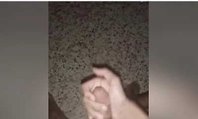 Solo Male Ruined His Roommate By Throwing Massive Cumshot On The Floor By His Long Curved Dick