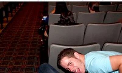 Strangers Meet And End Up In A Steamy Back Row Fuck During A Public Movie Showing