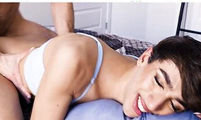 Power Bottom Femboy Rides Huge Dick Then Takes Rough Doggystyle Pounding