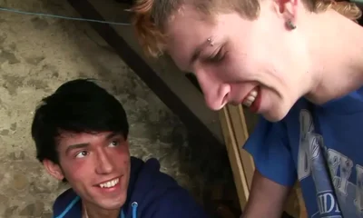 Czech Twinks In Steamy Kissing, Blowjob And Rimming Action