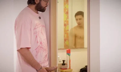 Neighbor Kinkcravings Has No Water I Spy Him Showering At My Place, Get Caught & Fuck Him Bareback Until Creampie