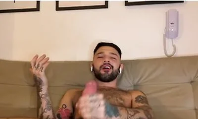 Igor Lucios In Hot Tattoed Stud Shooting A Thick Load With His Big Fat Cock