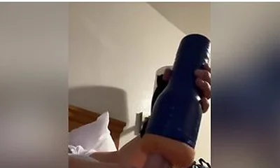 Using My Fleshlight In A Hotel Room Until Cum