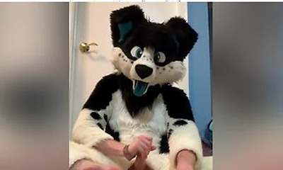 Furry Shows Off Feet & Fucks A Plushie
