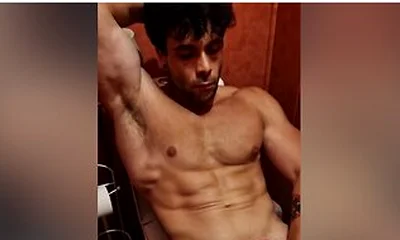 Pov - You Catch Me Jerking Off In The Toilet Until I Cum On My Chest