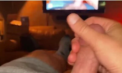 Verbal Hairy Stepdaddy Bates In Bed - While Watching Himself