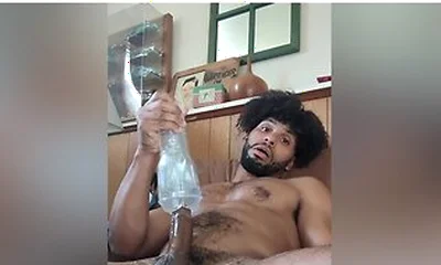 Tony Genius In Using My Bros Fleshjack In His Basement!