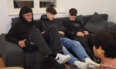 Master sneaker socks feet party