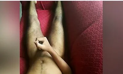 Sri Lankan Boy Jerks Off On Sofa And