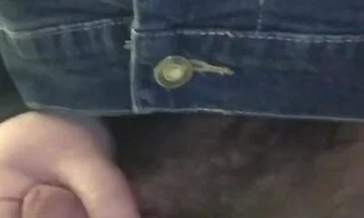 Jerking It In A Dirty Bathroom Stall While Some Guy Takes