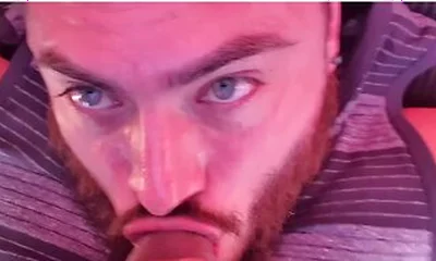 Self Facial On My Truck, Sucking My Own Balls & Cock