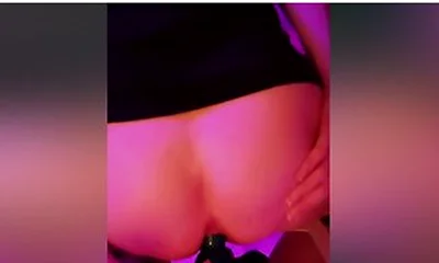 Cute French Femboy Showing Off, Rides His Dildo Before Cumming