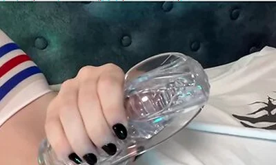 Cute Femboy Plays With A Fleshlight