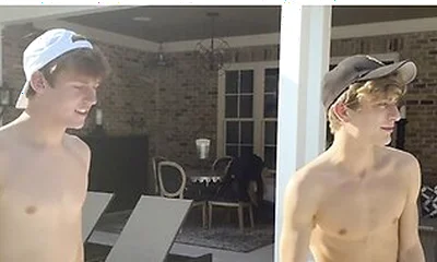 Bored Stepbrothers Jesse Bolton & Jack Bailey Get Wild While Cleaning The Pool