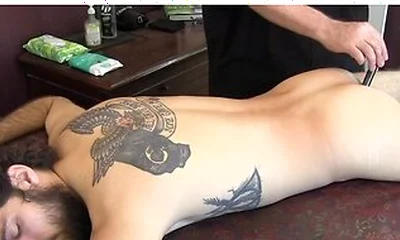 Horny Masseur Cant Resist Devouring Leeroys Cock And Asshole