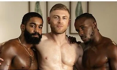 Shadow And Pheonix M. Fellington Take Turns Fucking Matthew Elliss Ass Hard