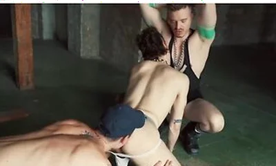 Axel Abysse And Rose Bud - Rides Lucio Davolis Arms In Ass Ruining