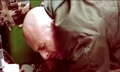 Biker boys fisting skinhead