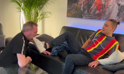 German Master marek sneaker licking