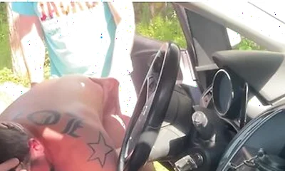 Rest Area Threesome I Flash My Cock And Get Fucked By Two Horny Strangers