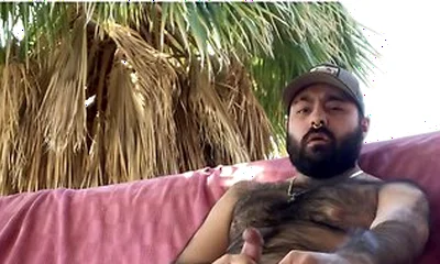 Pup Major Smoking And Jerking Off In Public