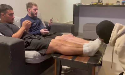 Masters dirty stinky socks licking