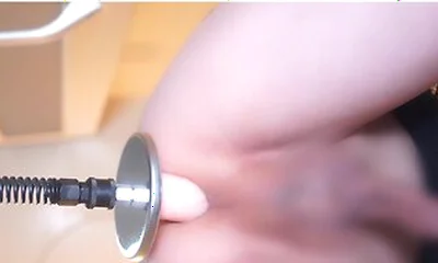 Dildo Inserted In Doggy Style, Squirting, Crossdressing Masturbation