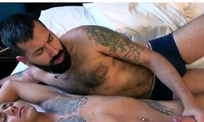 Tattooed Gael Macias Loves Cecil Rose Cock Massage