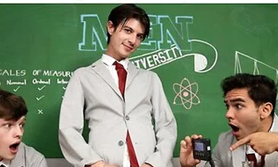 Jake Preston, Joey Mills And Damian Night In College Class Turns Into A Dick-measuring Contest And Then A Hot Group Sex