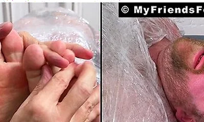 Tommy Bearhama Gets Mummified And Giggles With Feet Tickles