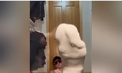 White Socks Jock Jerk Finger