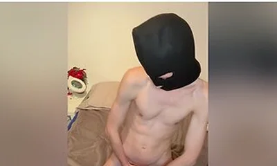 I Was So Horny And I Had To Jerk Off /sexy Twink Playing With His Cock With Masked Guy