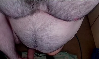 Top Down Perspective Showing My Sexy Chest, Legs, Beard And Cock