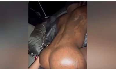 Spelling My Name With Pussy Cream With A Tattooed Booty Bitch