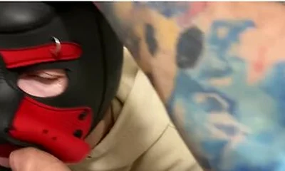 Young Guy Sucks Big Dick In Public Toilet And Gets Cumshot